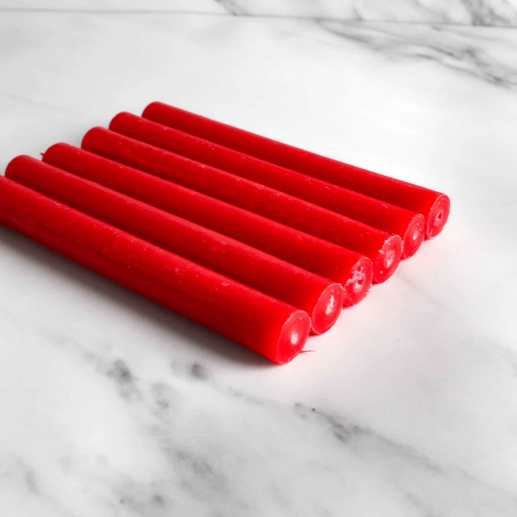 Red Dinner Candles Pack Of 6 - Image 5