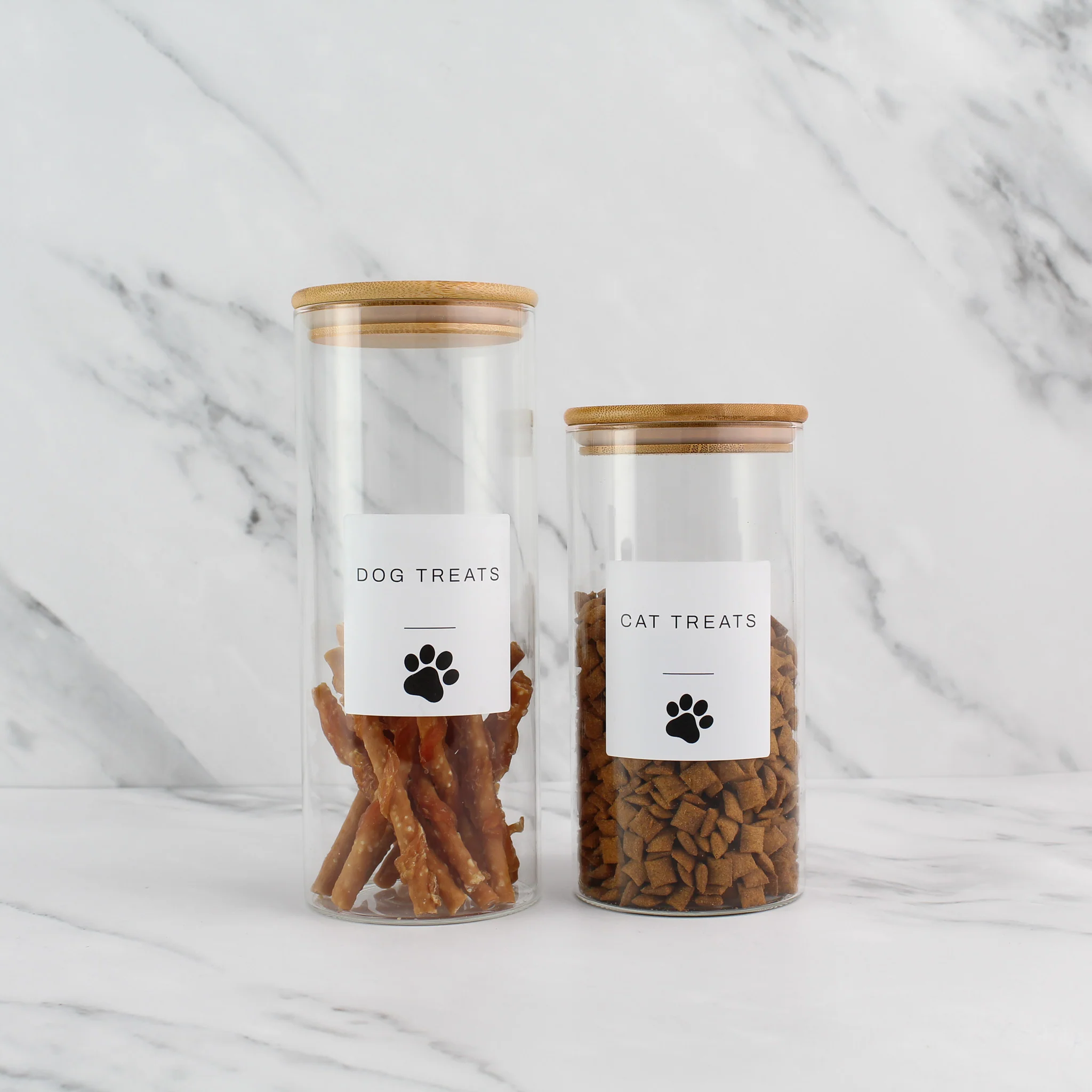 Pet Treat Jar With Bamboo Lid - Image 4