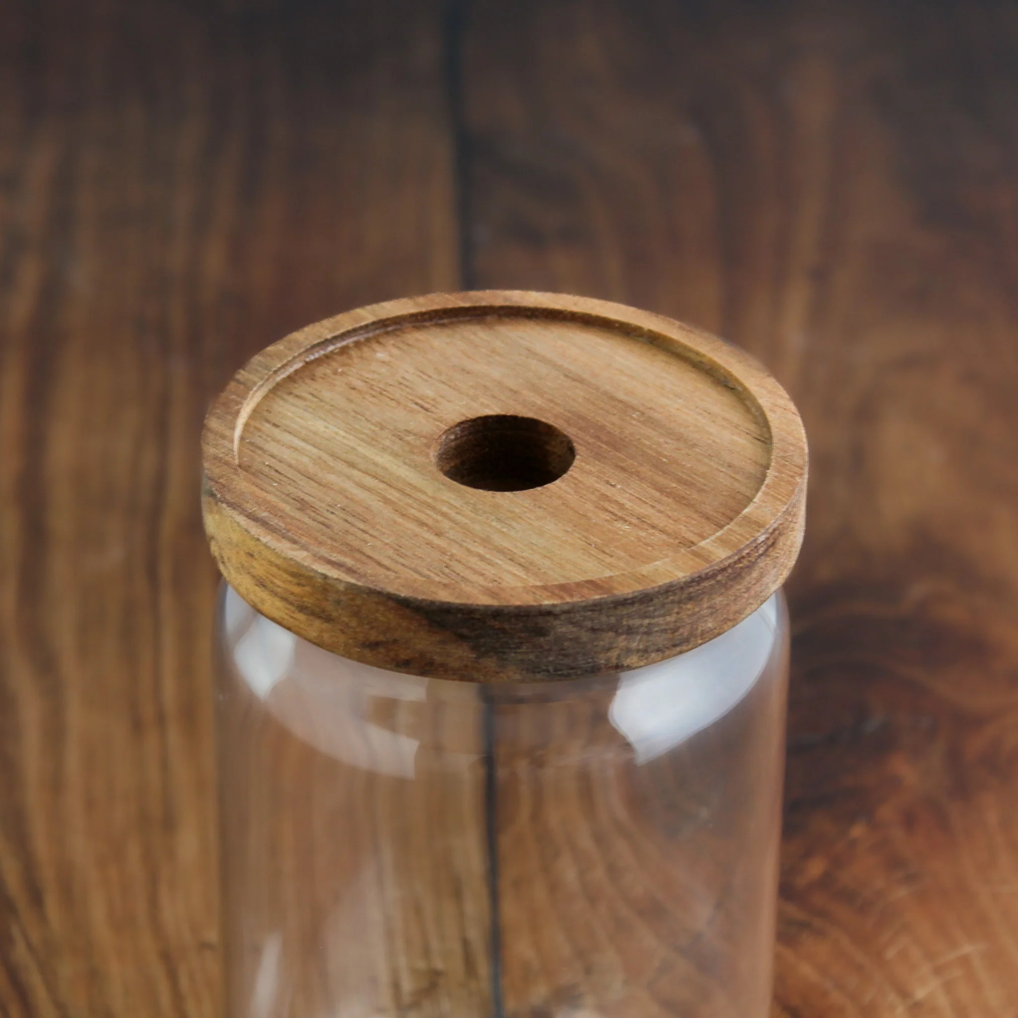 Glass Storage Jar With Acacia Lid For Pantry - Image 11