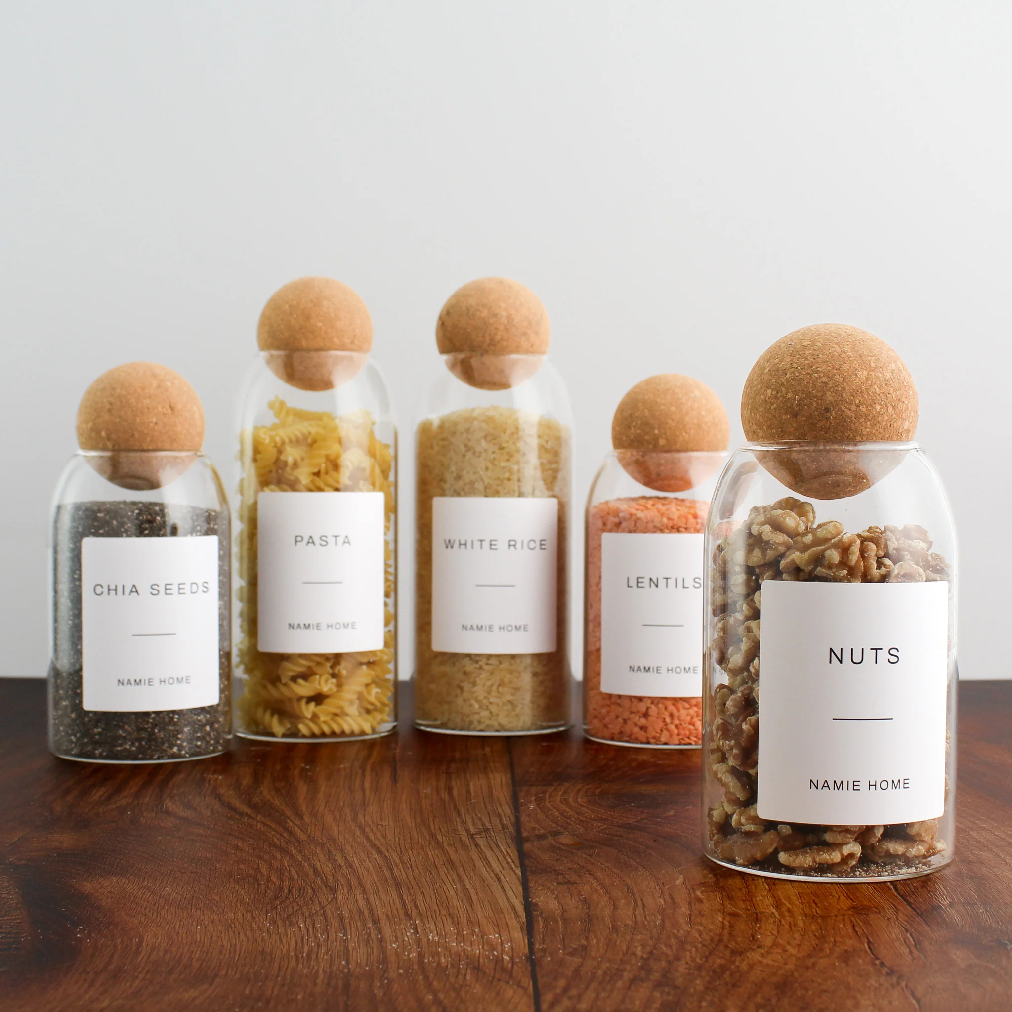 Glass Cork Ball Storage Jar For Pantry - Image 10