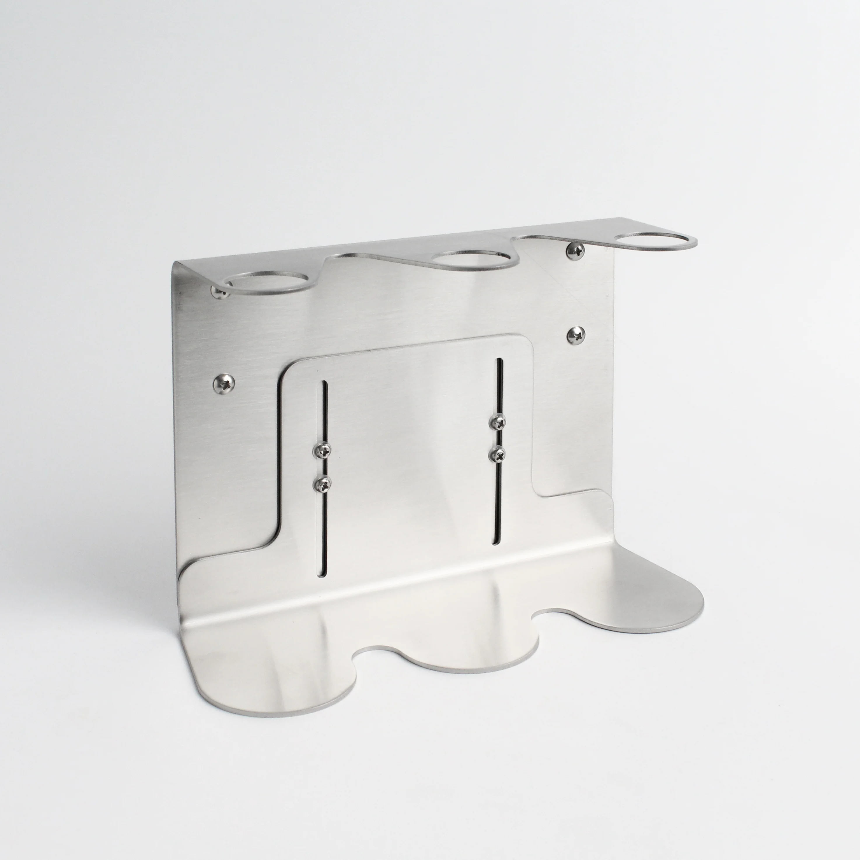 Silver Wall Bracket & Matte Black Dispenser Set - Image 4