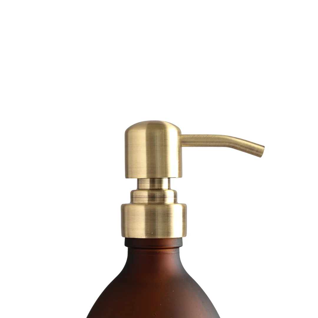 Black Wall Bracket & Frosted Amber Glass Dispenser Set - Image 19
