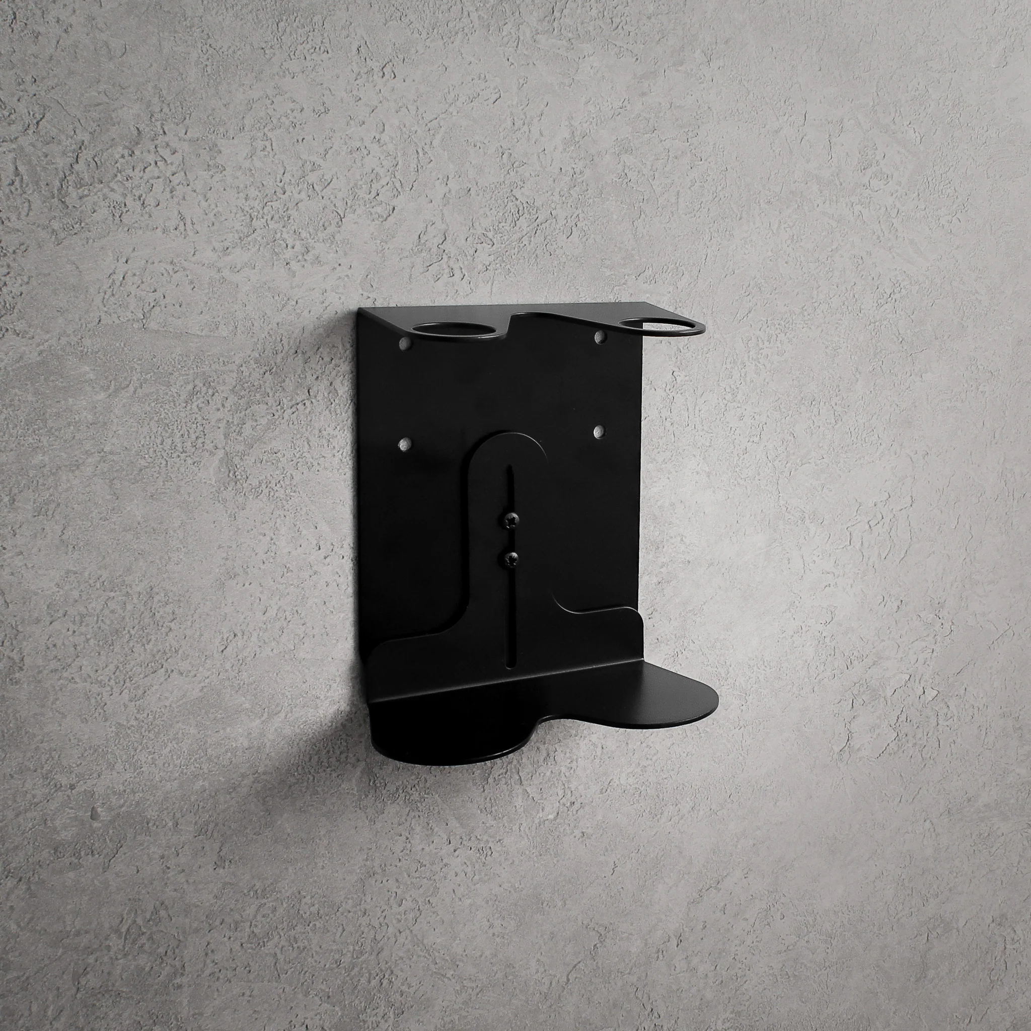Black Wall Bracket & Clear Glass Dispenser Set - Image 5