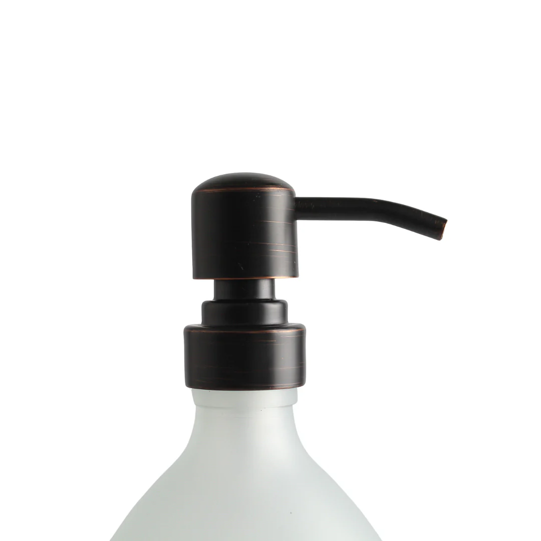 Black Wall Bracket & Frosted White Glass Dispenser Set - Image 10