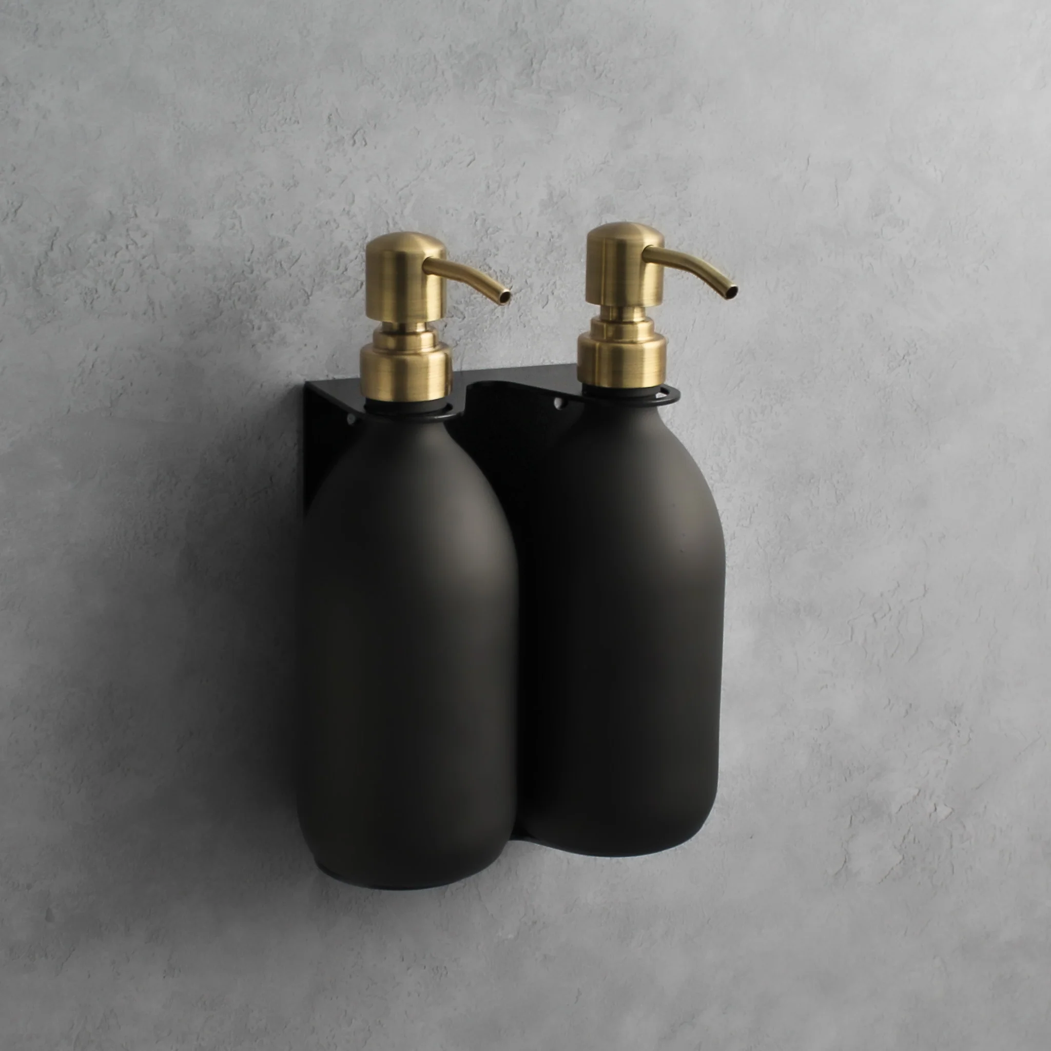 Black Wall Bracket & Matte Black Dispenser Set - Image 10