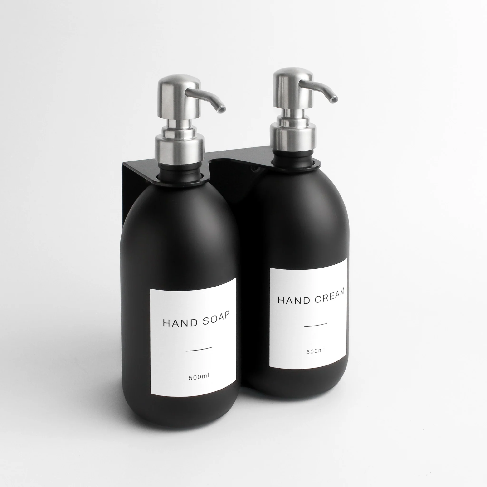 Black Wall Bracket & Matte Black Dispenser Set - Image 13