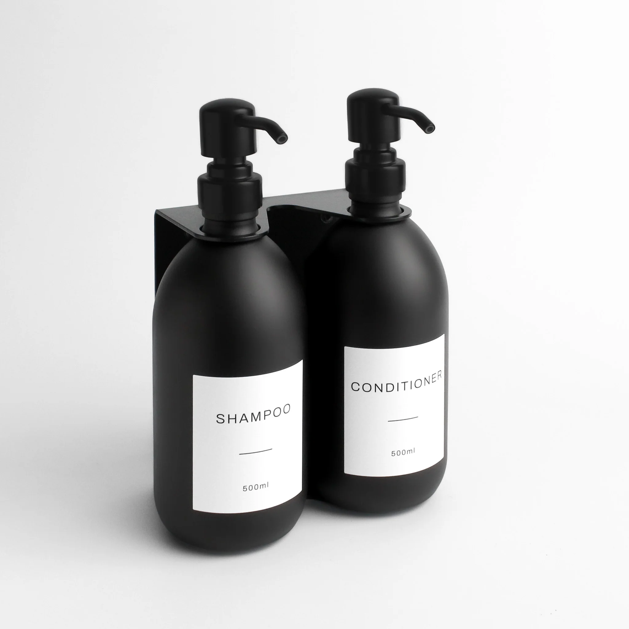 Black Wall Bracket & Matte Black Dispenser Set - Image 14