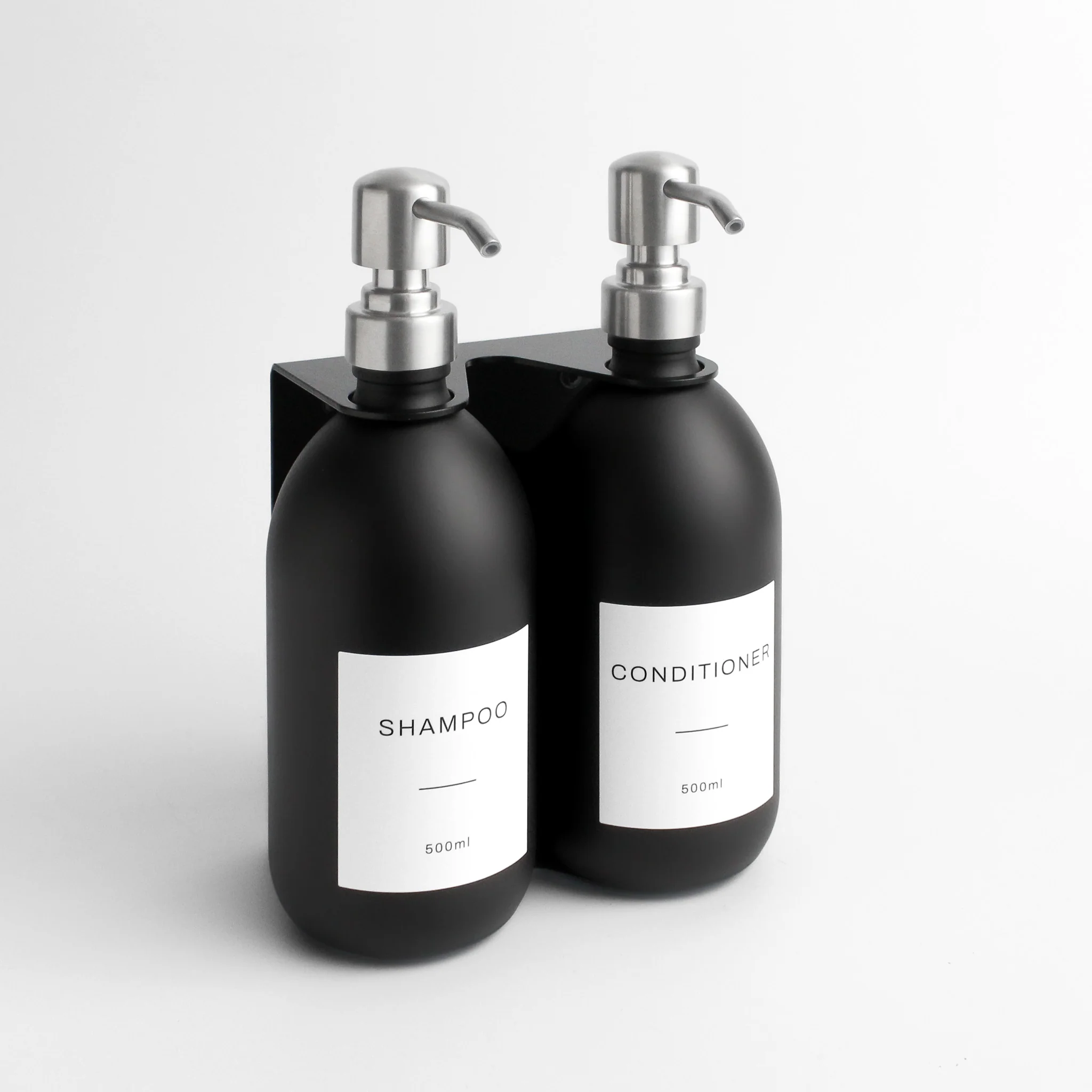 Black Wall Bracket & Matte Black Dispenser Set - Image 16