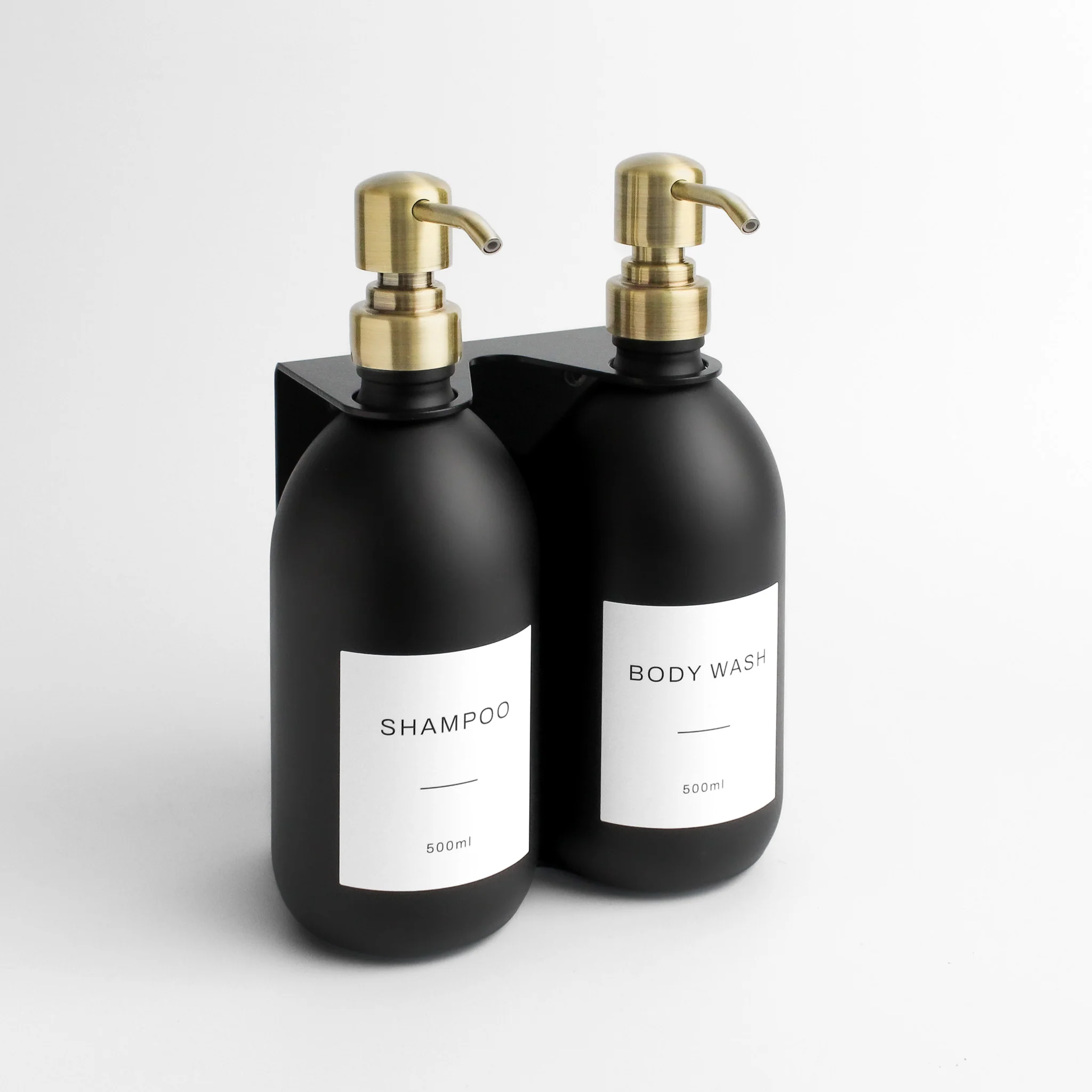 Black Wall Bracket & Matte Black Dispenser Set - Image 18