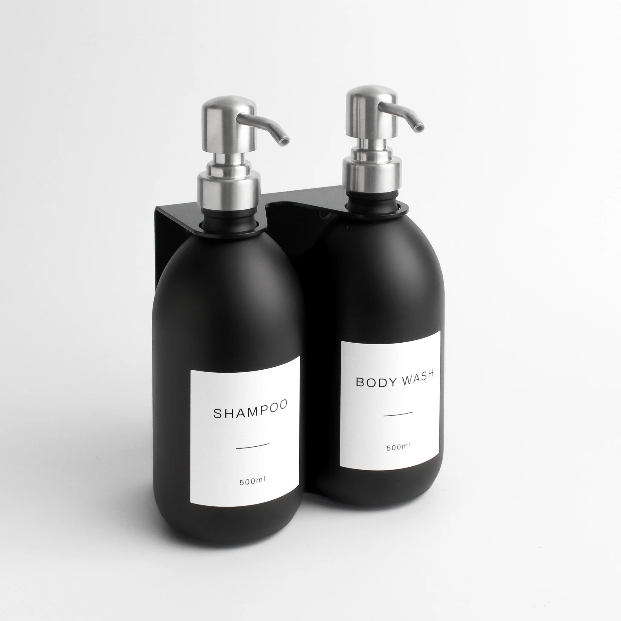Black Wall Bracket & Matte Black Dispenser Set - Image 19