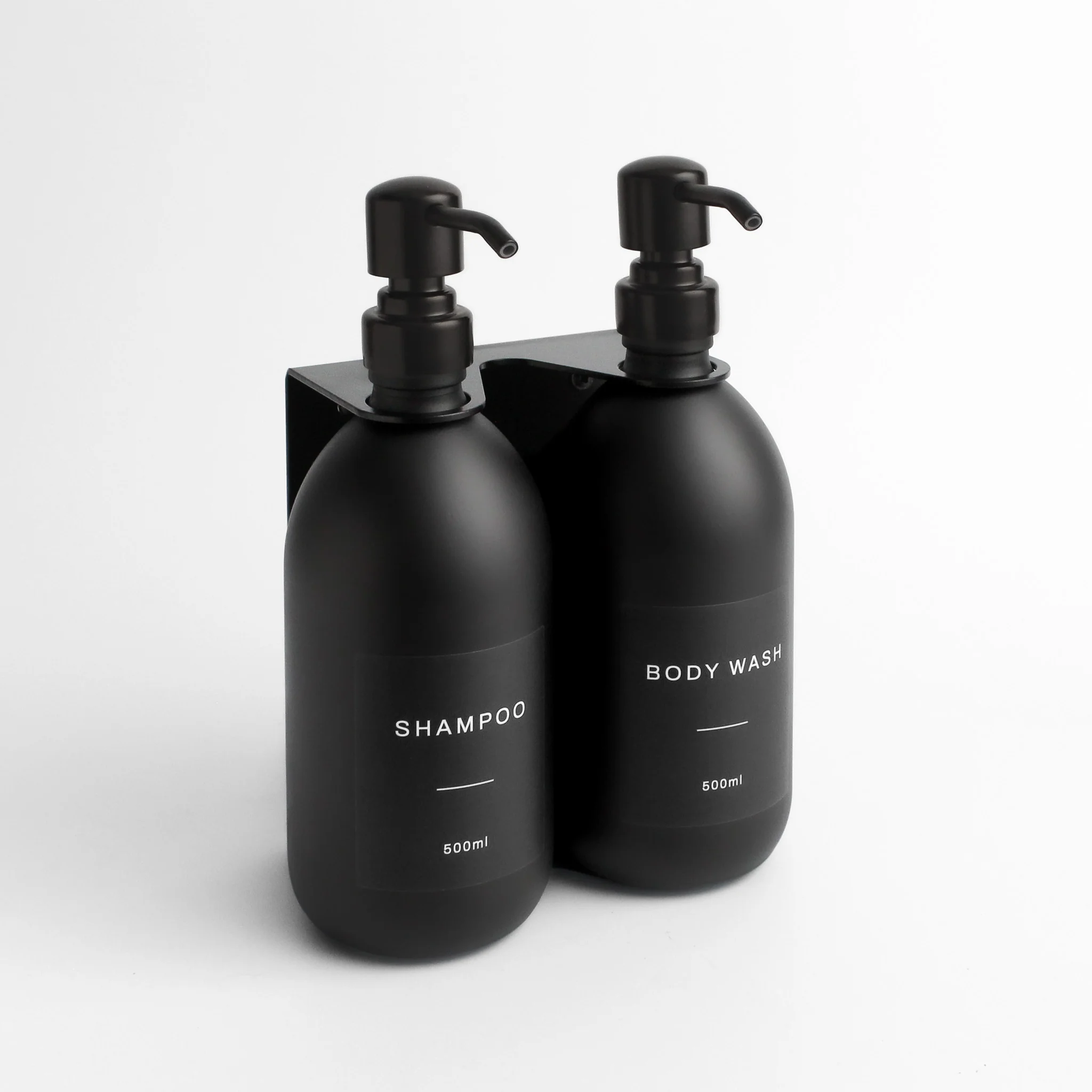 Black Wall Bracket & Matte Black Dispenser Set - Image 21