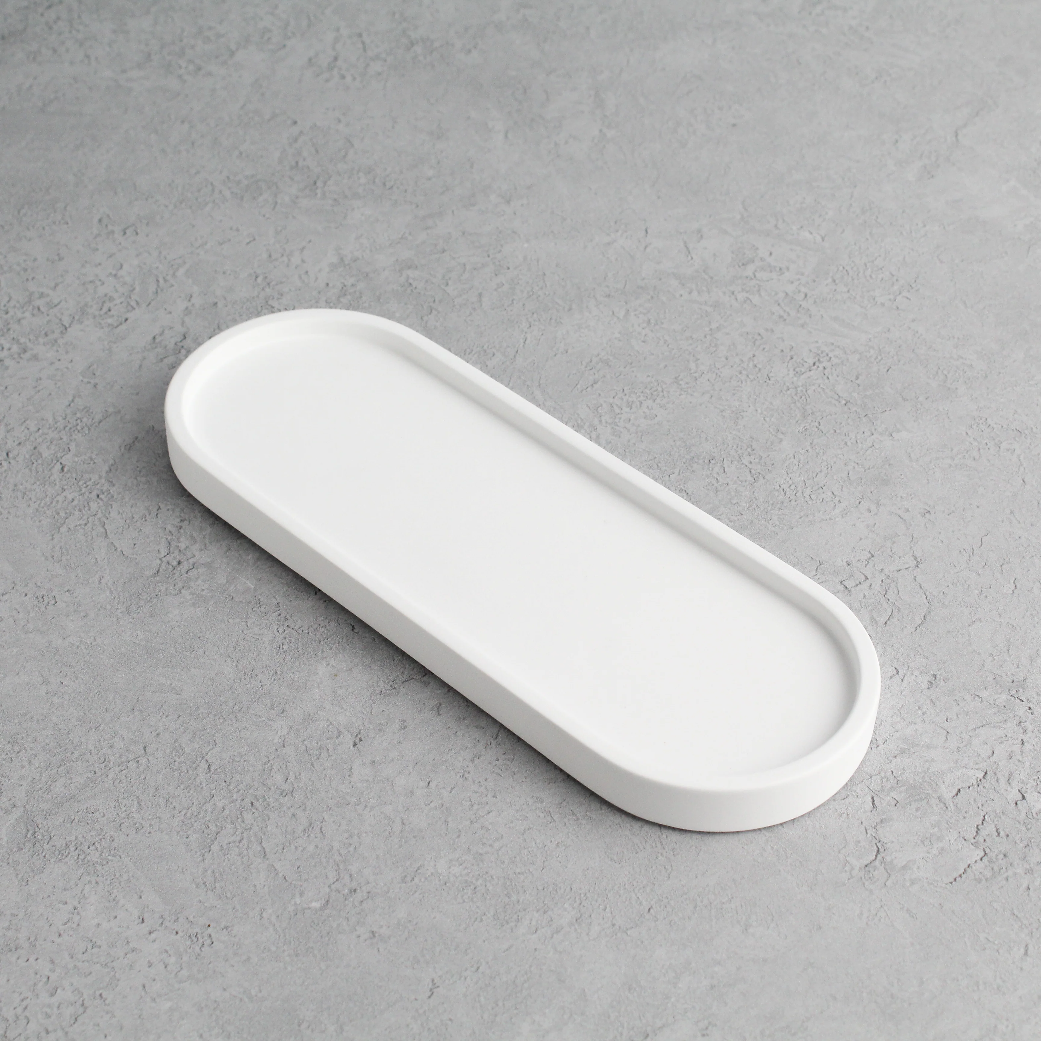 White Tray & Frosted Amber Dispenser Triple Set - Image 6