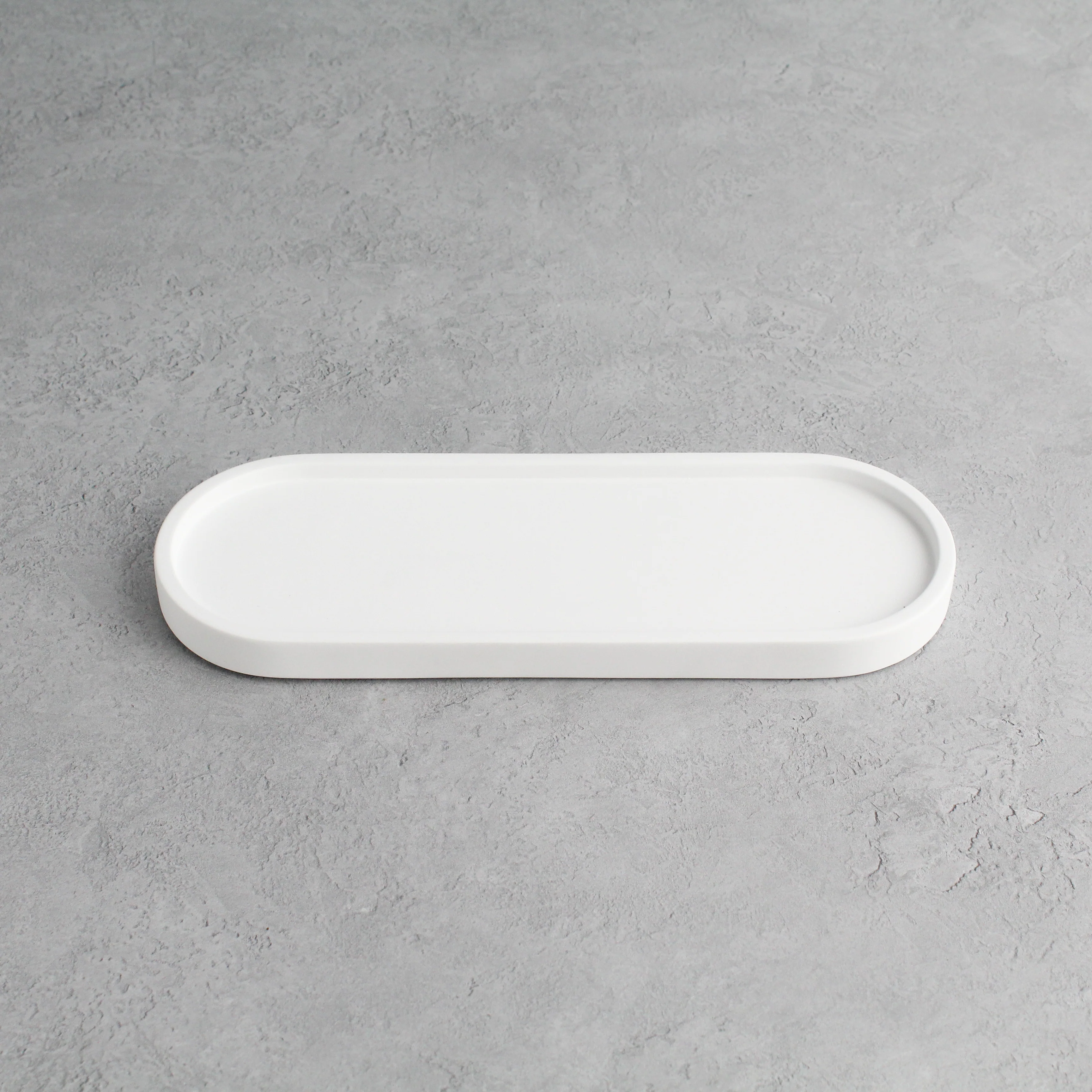 White Tray & Frosted Amber Dispenser Triple Set - Image 8
